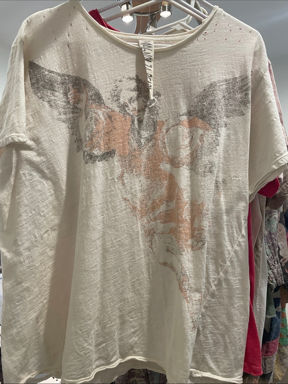 Magnolia Pearl Cream Short Sleeve Tee with Faded Graphic